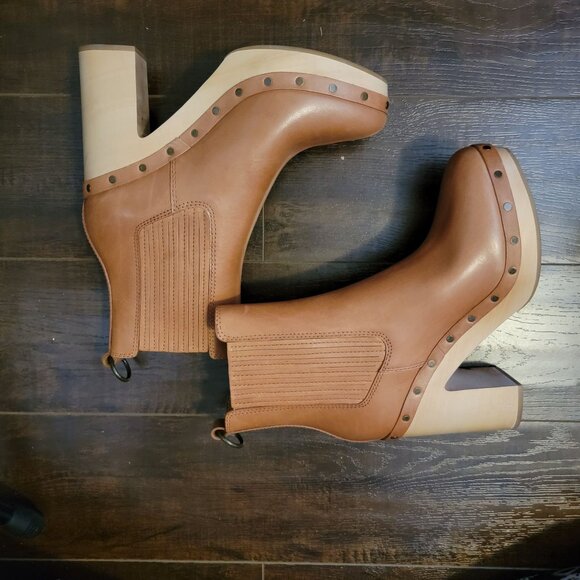 Paige Adina Boots Womens 8.5 Retro Penny Lane Modern Neutral Boho Chic - Picture 4 of 12